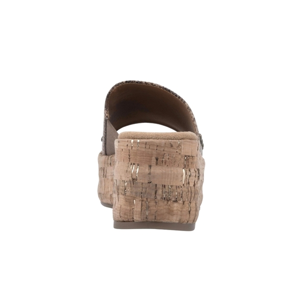 WHITE MOUNTAIN womens Diligent Slide flatform Sandal Snake print size 8.5M - Picture 6 of 6